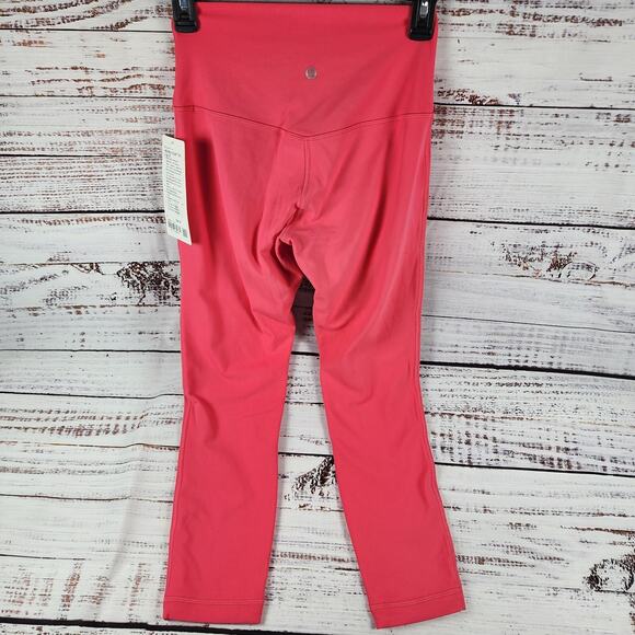 NWT Lululemon Align HR Crop 23" Leggings Pink Size 6 High Rise Buttery Soft - Picture 2 of 9